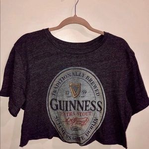 Vintage cropped Guinness shirt